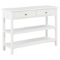 vidaXL Aparador de MDF blanco 110x35x80 cm vidaXL Aparador de MDF blanco 110x35x80 cm