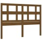 vidaXL Estructura cama y cabecero madera maciza marrón miel 140x200 cm