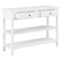vidaXL Aparador de MDF blanco 110x35x80 cm vidaXL Aparador de MDF blanco 110x35x80 cm
