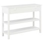 vidaXL Aparador de MDF blanco 110x35x80 cm vidaXL Aparador de MDF blanco 110x35x80 cm