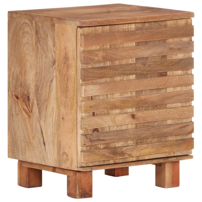 vidaXL Mesita de noche de madera maciza de mango 40x35x51 cm 