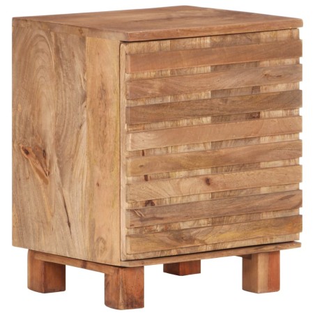 vidaXL Mesita de noche de madera maciza de mango 40x35x51 cm 