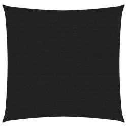 vidaXL Toldo de vela negro HDPE 160 g/m² 3x3 m
