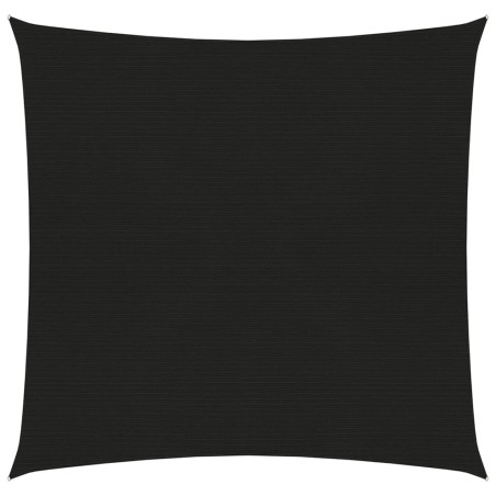vidaXL Toldo de vela negro HDPE 160 g/m² 3x3 m