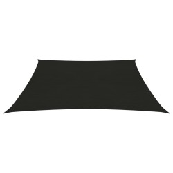 vidaXL Toldo de vela negro HDPE 160 g/m² 3x3 m