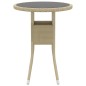 vidaXL Juego de comedor para jardín de 3 piezas ratán sintético beige vidaXL Juego de comedor para jardín de 3 piezas ratán sintético beige