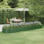 vidaXL Jardinera arriate acero recubrimiento polvo verde 396x100x36 cm vidaXL Jardinera arriate acero recubrimiento polvo verde 396x100x36 cm