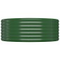 vidaXL Jardinera arriate acero recubrimiento polvo verde 396x100x36 cm vidaXL Jardinera arriate acero recubrimiento polvo verde 396x100x36 cm