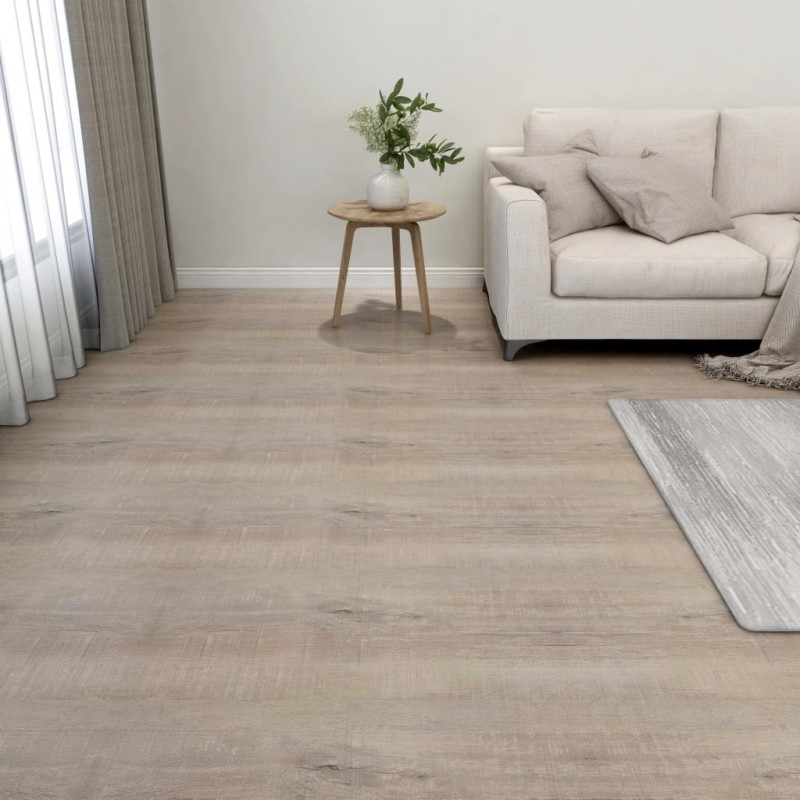 vidaXL Lamas para suelo autoadhesivas 55 piezas PVC 5,11 m² gris taupe vidaXL Lamas para suelo autoadhesivas 55 piezas PVC 5,11 m² gris taupe