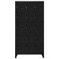 vidaXL Taquilla de acero negro 90x40x180 cm vidaXL Taquilla de acero negro 90x40x180 cm