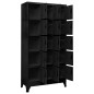 vidaXL Taquilla de acero negro 90x40x180 cm vidaXL Taquilla de acero negro 90x40x180 cm