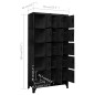 vidaXL Taquilla de acero negro 90x40x180 cm vidaXL Taquilla de acero negro 90x40x180 cm