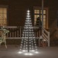 vidaXL Árbol de Navidad en asta de bandera 108 LED blanco frío 180cm vidaXL Árbol de Navidad en asta de bandera 108 LED blanco frío 180cm