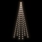 vidaXL Árbol de Navidad en asta de bandera 108 LED blanco frío 180cm vidaXL Árbol de Navidad en asta de bandera 108 LED blanco frío 180cm