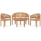 vidaXL Juego de muebles de jardín 4 piezas madera maciza de teca vidaXL Juego de muebles de jardín 4 piezas madera maciza de teca