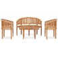 vidaXL Juego de muebles de jardín 4 piezas madera maciza de teca vidaXL Juego de muebles de jardín 4 piezas madera maciza de teca