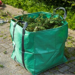Nature Bolsa de basura para jardín cuadrada verde 252 L 6072405