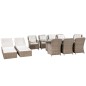 vidaXL Set de muebles de jardín 11 piezas ratán sintético marrón vidaXL Set de muebles de jardín 11 piezas ratán sintético marrón