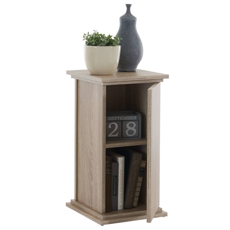 FMD Mesita decorativa con puerta color roble 57,4 cm FMD Mesita decorativa con puerta color roble 57,4 cm