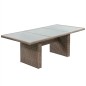 vidaXL Set de muebles de jardín 11 piezas ratán sintético marrón vidaXL Set de muebles de jardín 11 piezas ratán sintético marrón