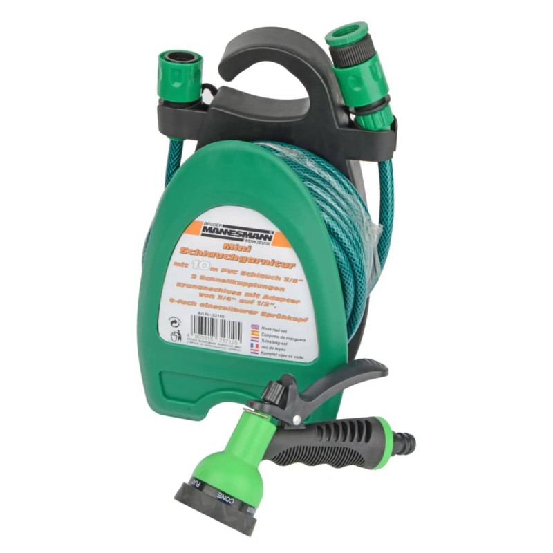 Brüder Mannesmann Set de manguera de jardín mini 10 m Brüder Mannesmann Set de manguera de jardín mini 10 m