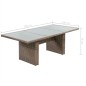 vidaXL Set de muebles de jardín 11 piezas ratán sintético marrón vidaXL Set de muebles de jardín 11 piezas ratán sintético marrón
