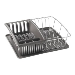 Metaltex Escurridor de platos Aquatex Plus gris