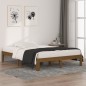 vidaXL Estructura de cama madera doble marrón miel 135x190 cm vidaXL Estructura de cama madera doble marrón miel 135x190 cm