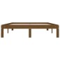 vidaXL Estructura de cama madera doble marrón miel 135x190 cm vidaXL Estructura de cama madera doble marrón miel 135x190 cm