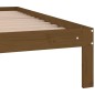 vidaXL Estructura de cama madera doble marrón miel 135x190 cm vidaXL Estructura de cama madera doble marrón miel 135x190 cm
