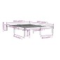 vidaXL Estructura de cama madera doble marrón miel 135x190 cm vidaXL Estructura de cama madera doble marrón miel 135x190 cm