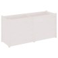 vidaXL Jardinera madera maciza de pino blanco 150x50x70 cm vidaXL Jardinera madera maciza de pino blanco 150x50x70 cm