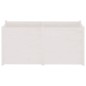 vidaXL Jardinera madera maciza de pino blanco 150x50x70 cm vidaXL Jardinera madera maciza de pino blanco 150x50x70 cm