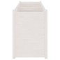 vidaXL Jardinera madera maciza de pino blanco 150x50x70 cm vidaXL Jardinera madera maciza de pino blanco 150x50x70 cm