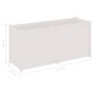 vidaXL Jardinera madera maciza de pino blanco 150x50x70 cm vidaXL Jardinera madera maciza de pino blanco 150x50x70 cm