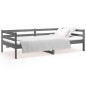 vidaXL Sofá cama madera maciza de pino gris 80x200 cm vidaXL Sofá cama madera maciza de pino gris 80x200 cm
