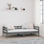 vidaXL Sofá cama madera maciza de pino gris 80x200 cm vidaXL Sofá cama madera maciza de pino gris 80x200 cm