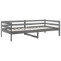 vidaXL Sofá cama madera maciza de pino gris 80x200 cm vidaXL Sofá cama madera maciza de pino gris 80x200 cm