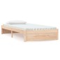 vidaXL Estructura de cama madera maciza 100x200 cm