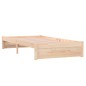 vidaXL Estructura de cama madera maciza 100x200 cm