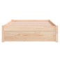 vidaXL Estructura de cama madera maciza 100x200 cm