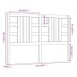 vidaXL Cabecero de cama madera maciza de pino blanco 141x4x100 cm