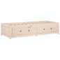 vidaXL Sofá cama de madera maciza de pino 75x190 cm