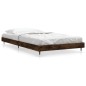 vidaXL Estructura de cama contrachapada roble ahumado 90x200 cm vidaXL Estructura de cama contrachapada roble ahumado 90x200 cm