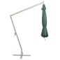 vidaXL Sombrilla colgante con palo de aluminio 350 cm verde vidaXL Sombrilla colgante con palo de aluminio 350 cm verde