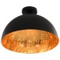 vidaXL Lámparas de techo 2 uds semiesféricas negro y dorado E27 vidaXL Lámparas de techo 2 uds semiesféricas negro y dorado E27
