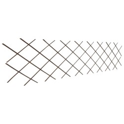 vidaXL Valla enrejada de sauce 5 piezas 180x60 cm