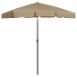 vidaXL Sombrilla de playa taupe 180x120 cm vidaXL Sombrilla de playa taupe 180x120 cm