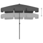vidaXL Sombrilla de playa gris antracita 200x125 cm vidaXL Sombrilla de playa gris antracita 200x125 cm