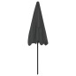 vidaXL Sombrilla de playa gris antracita 200x125 cm vidaXL Sombrilla de playa gris antracita 200x125 cm
